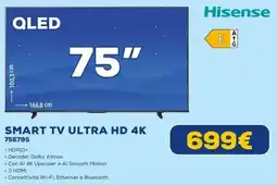 Euronics Hisense SMART TV ULTRA HD 4K 75E79S offerta