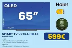 Euronics Haier SMART TV ULTRA HD 4K offerta