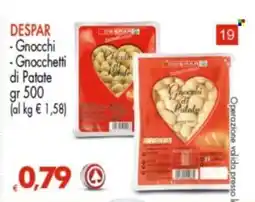 Despar Gnocchi di Patate Despar offerta