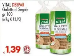 Despar Gallette di Segale Vital offerta