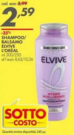 Italmark Shampoo/balsamo Elvive L'Oréal offerta