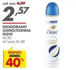 Italmark Deodoranti uomo/donna Dove offerta