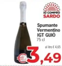 Despar Spumante Vermentino IGT GUIÒ offerta