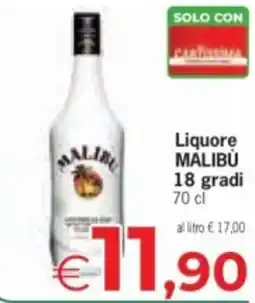 Despar Liquore MALIBÙ offerta