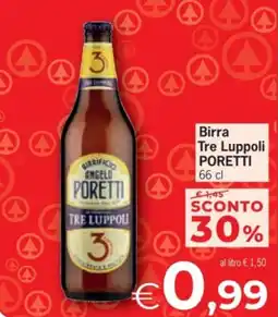 Despar Birra Tre Luppoli Poretti offerta