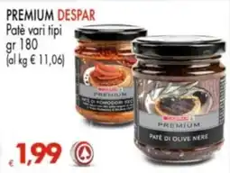 Despar Paté vari tipi Despar Premium offerta