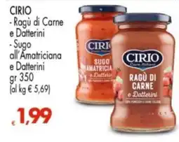 Despar Cirio Ragù di Carne e Datterini offerta
