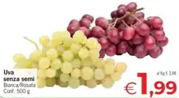 Despar Uva senza semi Bianca/Rosata offerta