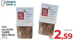 Despar Ceci secchi Bio CUORE DELL'ISOLA offerta