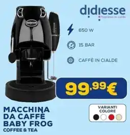 Euronics Macchina da caffè Baby Frog Coffee & Tea offerta