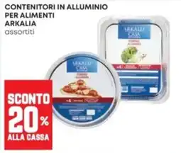 Panorama Contenitori in alluminio per alimenti Arkalia assortiti offerta