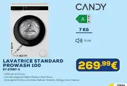 Euronics Candy lavatrice standard prowash 100 offerta