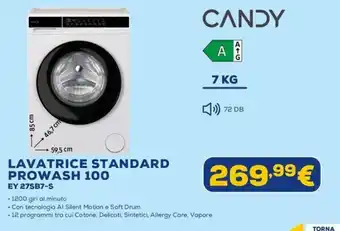 Candy lavatrice standard prowash 100