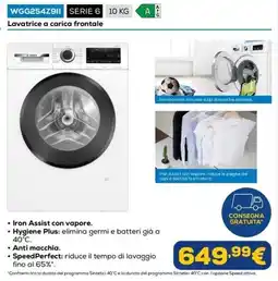 Euronics Lavatrice a carica frontale offerta