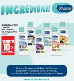 Panorama Smacchiatore liquido per tessuti Dr. Beckmann offerta