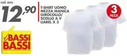 Italmark T-shirt uomo mezza manica girocollo scollo a v liabel offerta