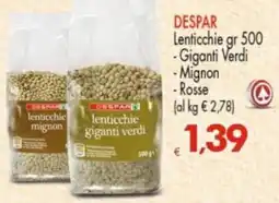 Despar Despar lenticchie giganti verdi offerta