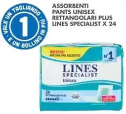 Italmark Lines Specialist assorbenti pants unisex rettangolari plus offerta