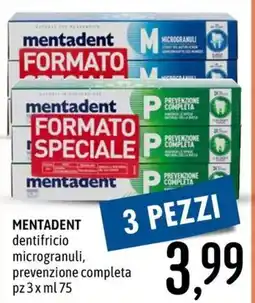 Emisfero Mentadent dentifricio microgranuli, prevenzione completa offerta