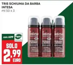 Panorama Tris schiuma da barba Intesa offerta