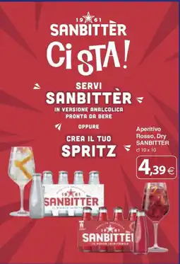 Docks Cash&Carry Sanbitter Aperitivo Rosso, Dry offerta