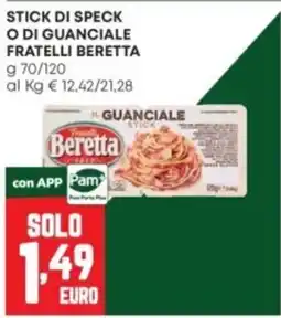 Panorama Stick di speck o di guanciale Fratelli Beretta offerta