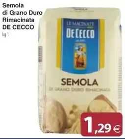 Docks Cash&Carry Semola di Grano Duro Rimacinata De Cecco offerta
