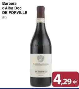 Docks Cash&Carry Barbera d'Alba Doc DE FORVILLE offerta