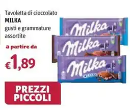 Futura Supermercati Tavoletta di cioccolato Milka offerta