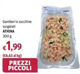 Futura Supermercati Gamberi e zucchine surgelati ATHINA offerta