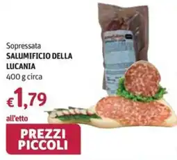 Futura Supermercati Soppressata Salumificio della Lucania offerta
