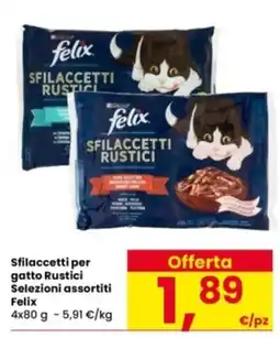 Interspar Sfilaccetti per gatto Rustici Selezioni assortiti Felix offerta