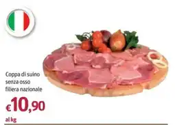 Futura Supermercati Coppa di suino senza osso filiera nazionale offerta