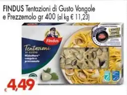 Despar Findus Tentazioni di Gusto Vongole e Prezzemolo offerta