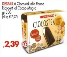 Despar Ciocostek alla Panna Ricoperti al Cacao Magro offerta