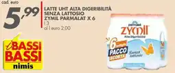 Italmark Latte UHT alta digeribilità senza lattosio Zymil Parmalat offerta