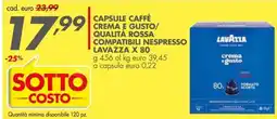 Italmark Capsule caffè crema e gusto/qualità rossa Lavazza offerta