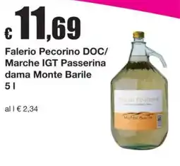 Sì con te Falerio Pecorino DOC/ Marche IGT Passerina dama Monte Barile offerta