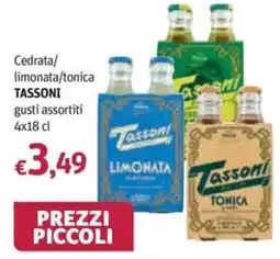Futura Supermercati Cedrata/limonata/tonica Tassoni offerta