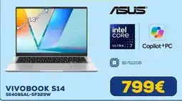 Euronics Asus Vivobook S14 offerta