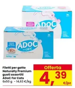 Interspar Filetti per gatto Naturally Premium ADOC For Cats offerta