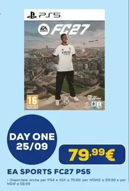 Euronics EA Sports FC27 PS5 offerta