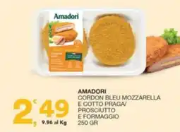 Quick Sisa Amadori Cordon Bleu Mozzarella e Cotto Praga/Prosciutto e Formaggio offerta