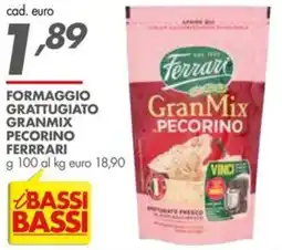 Italmark Formaggio grattugiato granmix pecorino ferrari offerta