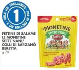 Italmark Fettine di salame le monetine sette nani Beretta offerta