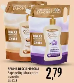 Emisfero Spuma di Sciampagna Sapone liquido ricarica offerta