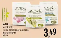 Emisfero Avenil pure & soft crema antietà notte, giorno offerta