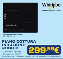 Euronics Whirlpool piano cottura induzione offerta