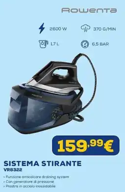 Euronics Rowenta Sistema stirante VR8322 offerta