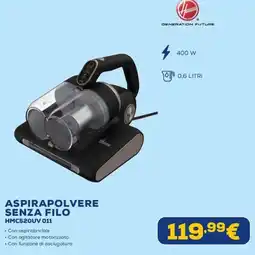Euronics Aspirapolvere senza filo HMC520UV 011 offerta
